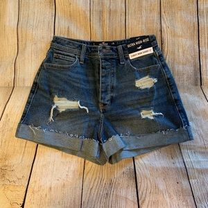 Hollister high rise mom shorts NWT